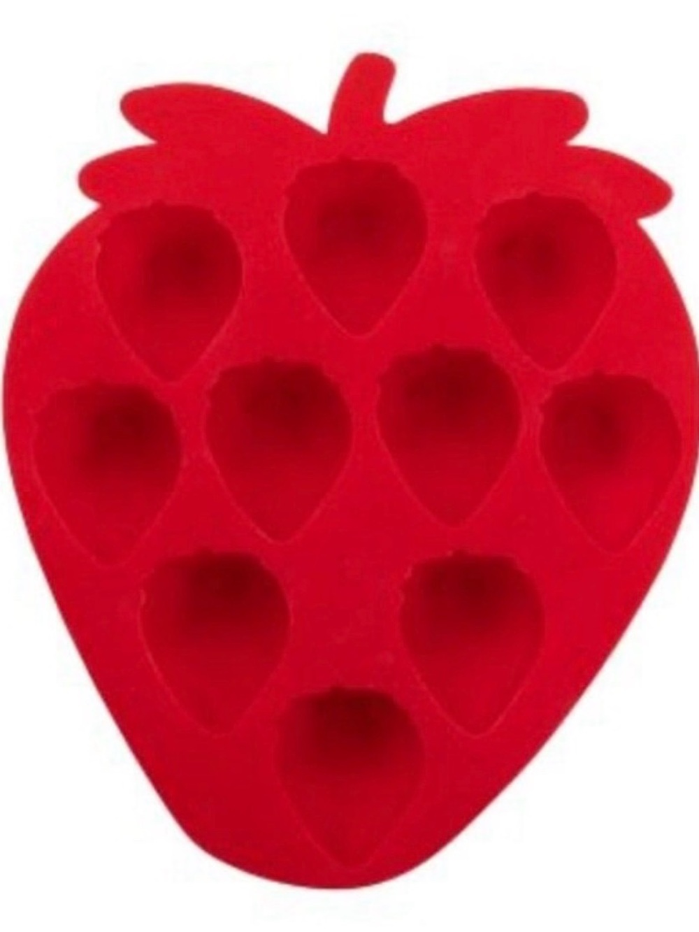Red Strawberry Silicone Ice Cube & Candy Mold - New in original packaging